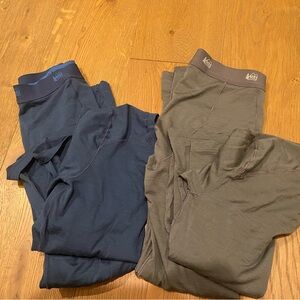 REI Base Layer Pants Set - Blue and Grey